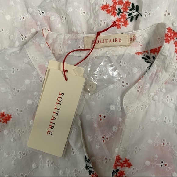 Solitairy gorgeous eyelet embroidered top. - Picture 7 of 11